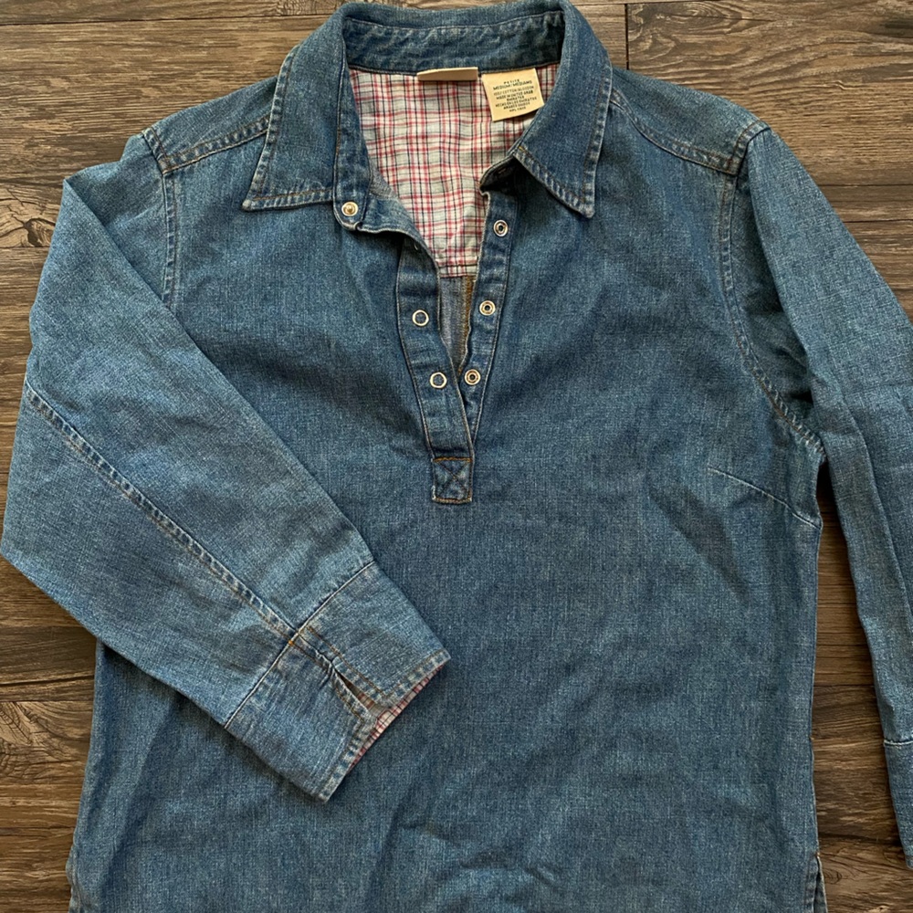 St. John's Bay Blue Button Down Shirt